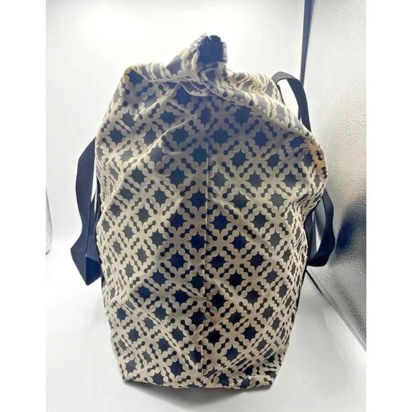 Day Birger et Mikkelson Gweneth Bag Tote Black Beige Travel Weekend Zipper - Picture 4 of 16